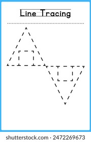 HAND DRAWN LNE TRACING PRACTICE FOR KIDS 