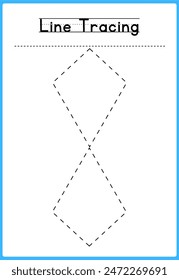 HAND DRAWN LNE TRACING PRACTICE FOR KIDS 