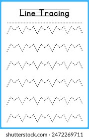 HAND DRAWN LNE TRACING PRACTICE FOR KIDS 