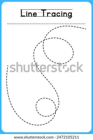 HAND DRAWN LNE TRACING PRACTICE FOR KIDS 