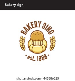 hand drawn logo for bakery