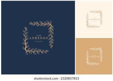 Hand Drawn Logo dedisgn, Bauty logo, Floral logo, Minimal, hand drawn illustration, logo elements