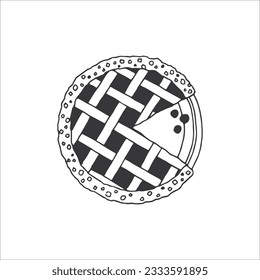 Handgezeichnetes Logo, Doodle, Zeichnung, kleine, minimalistische Kunst, Zuhause, Dekorelement, Aufkleber