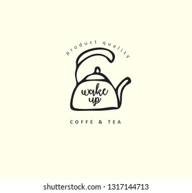 Hand drawn logo set and elements. Digital illustration, bakery doodles elements, holidays seamless background. school and alcohol drinks. Vector fast food sketchy illustration