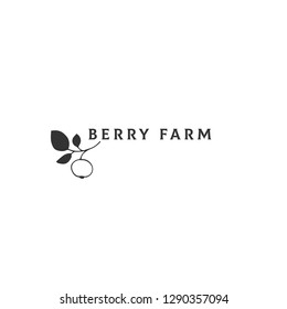 Hand drawn logo template. Vector object, an apple. Farm and organic food theme. Isolated symbol for grocery stores, berry farms and farmers markets, for business branding and identity.