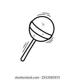 Hand Drawn Lollipop Illustration. Doodle Vector. Isolated on White Background - EPS 10 Vector