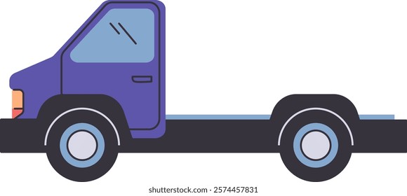 Hand Drawn Lorry Truck Vector Illustration