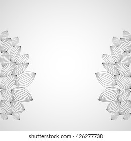 hand drawn lotus design, vector illustration, graphic design