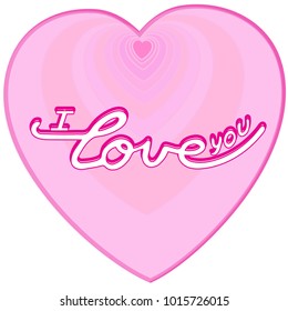 Hand drawn Love badge icon. Valentines Day poster card invitation banner. Romantic quote vector lettering typography. Calligraphy