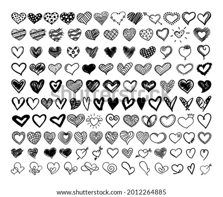 Hand Drawn Love Doodles Set