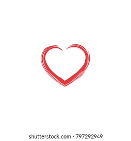 Hand drawn love icon
