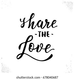 Hand drawn love inspiration lettering. Date and wedding brush calligraphy. Vector illustration.