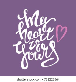 Hand drawn love lettering