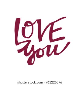 Hand drawn love lettering