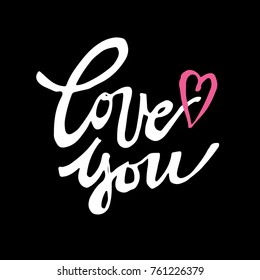 Hand drawn love lettering