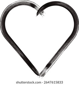 hand drawn love shape sparkles sparkling sketch, vector illustration, isolated black love illustration for children, scarp book, design, education Illustration