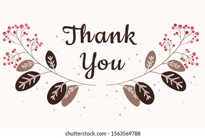 Hand drawn lovely romantic floral greeting card. Hand drawn vector illustration. Doodle flowers and leaves. Special your day, wedding, birthday, Valentine's day, blogs, prints. Vector illustration
