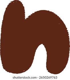 Hand drawn lowercase letter "n"