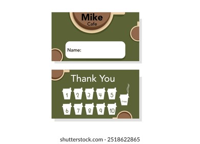 Diseño de Plantilla de tarjeta de fidelización dibujado a mano