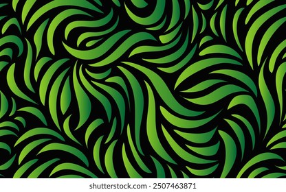 Dibujado a mano de lujo verde tema abstracto sin fisuras patrón textura de Vector textura textil papel textil impresión embalaje envoltura de Fondo de pantalla de fondo