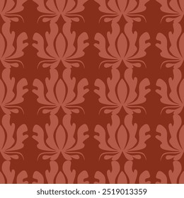 Hand Drawn luxury leaves seamless pattern. Floral Pattern background.