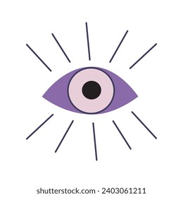 Hand drawn magic eye clip art