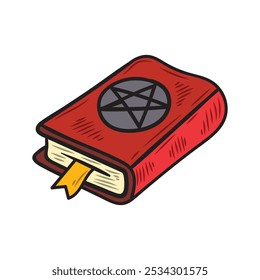 Hand Drawn Magic And Occult Illustration Colored - Book