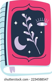 Hand drawn magic Spell Book