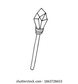 Handgezeichnete, magische Vektorgrafik-Kantengrafik