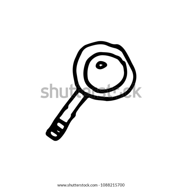 Hand Drawn Magnifier Doodle Icon Hand Stock Vector Royalty Free 1088215700 Shutterstock 9463