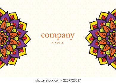 hand drawn mandala and background design vector free