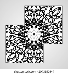 Hand drawn mandala. decoration in ethnic oriental  doodle ornament.