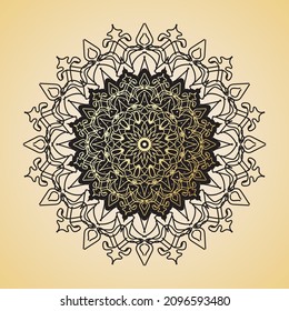 Hand drawn mandala. decoration in ethnic oriental  doodle ornament