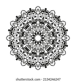 Hand drawn mandala. decoration in ethnic oriental  doodle ornament.