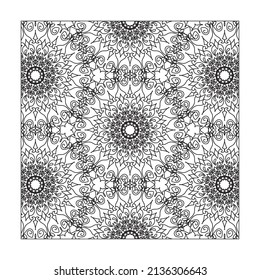 Hand drawn mandala. decoration in ethnic oriental  doodle ornament.