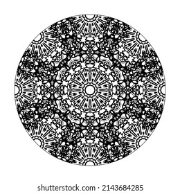 Hand drawn mandala. decoration in ethnic oriental  doodle ornament.