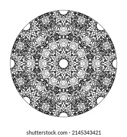 Hand drawn mandala. decoration in ethnic oriental  doodle ornament.