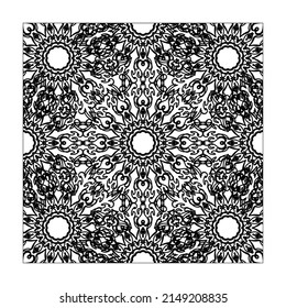 Hand drawn mandala. decoration in ethnic oriental  doodle ornament.
