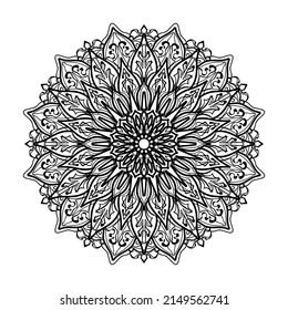Hand drawn mandala. decoration in ethnic oriental  doodle ornament.