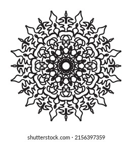 Hand drawn mandala. decoration in ethnic oriental  doodle ornament.