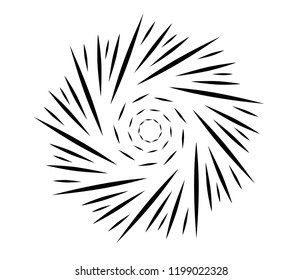 Hand drawn mandala with decorative elements. Isolated on white background