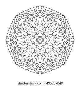 Hand drawn mandala. Decorative elements. Vector illustration. Islam, Arabic, Indian, turkish, pakistan, chinese, ottoman motifs