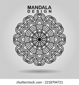 hand drawn mandala design. vector illustration