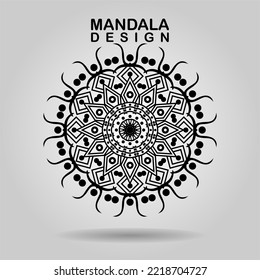 hand drawn mandala design. vector illustration