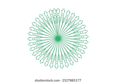 Hand drawn mandala illustration new