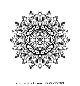 Hand Drawn Mandala Inspired By Oriental Culture