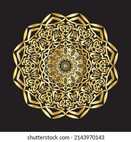 Hand drawn mandala luxury design