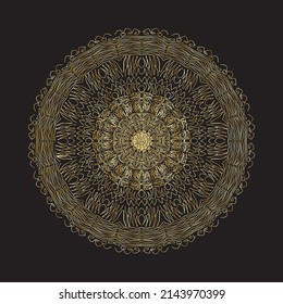 Hand drawn mandala luxury design
