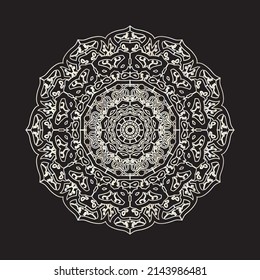 Hand drawn mandala luxury design
