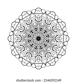 Hand drawn mandala luxury design